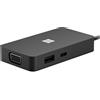 Microsoft Adattatore hub da viaggio Microsoft USB-C, nero, 4K