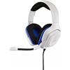 THE G-LAB Korp COBALT Gaming Headset - Cuffie stereo, ultraleggere, auricolari con microfono, jack da 3,5 mm per PC, PS4, Xbox One, Mac, Tablet PC, Switch, Smartphone (bianco)