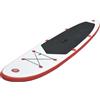 vidaXL Stand Up Paddle Surfboard SUP gonfiabile rosso e bianco