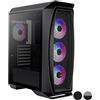 Eurocase Case Semitour Micro ATX / Mini ITX / ATX Aerocool Aero One Frost RGB LED Ø 12 cm