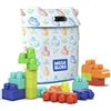 Mega Bloks Borsa per costruzioni Mega Bloks per bambini in età prescolare con blocchi da costruzione realizzati con materie prime di origine vegetale