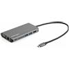 StarTech.com Adattatore multiporta USB C, mini dock da viaggio USB-C con HDMI 4K o VGA 1080p, 3x Hub USB 3.0, SD, GbE, Audio, 100W PD Pass-Through, docking station portatile per laptop/tablet - Mini dock USB 3.0 - Dockingstation - USB-C - VGA, HDMI - 1GbE