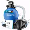 MONZANA® Pompa Filtro Piscina con Prefiltro Portata 15.900 l/h Sistema Filtraggio a Sabbia Depuratore per Piscine 60 L