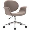 vidaXL Sedia da ufficio girevole VidaXL in tessuto color tortora