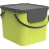 Rotho Sistema di raccolta differenziata Rotho 40L Albula - Portarifiuti 40,0 x 35,8 x 34,0 cm - Portarifiuti in plastica con maniglie - Portarifiuti con coperchio e adesivi