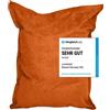 DS Produkte Pouf Lumaland XXL in microvelours - 380L - 140 x 180 cm - Per interni - Arancione