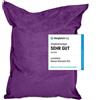 DS Produkte Pouf Lumaland XXL in microvelours - 380L - 140 x 180 cm - Per interni - Viola