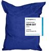 DS Produkte Pouf Lumaland XXL in microvelours - 380L - 140 x 180 cm - Interni - Blu reale