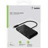Belkin AVC005BTBK replicatore di porte e docking station per laptop Cablato USB 3.2 Gen 1 (3.1 Gen 1) Type-C Nero