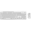 Logitech MK295 Silent - Set tastiera e mouse - Senza fili - 2,4 GHz - Italiano - Bianco sporco
