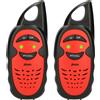 Alecto FR-05RD - Set con due walkie talkie per bambini, portata 3 km, nero/rosso