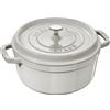 STAUB LA COCOTTE Cast iron pot round 3.8 ltr truffle