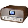 Soundmaster DAB970BR1 Radio CD retrò con DAB+, Bluetooth, USB e riproduzione MP3