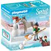 PLAYMOBIL DreamWorks Spirit 70398 Avventura nella neve con Snips e Mr Carrot, playset