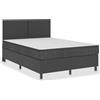 vidaXL Struttura letto Boxspring in tessuto grigio 140x200 cm