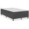 vidaXL Struttura letto Boxspring in tessuto grigio 120x200 cm