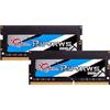 G.Skill | 32 GB: 2 x 16 GB | Kit di memoria | DDR4 SDRAM - SO-DIMM 260-pin | 3200 MHz | Latenza CAS CL22 | Tensione 1,2 V | Non bufferizzato