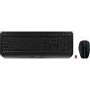 CHERRY GENTIX DESKTOP - Tastatur-und-Maus-Set - kabellos - 2.4 GHz - US mit Euro-Symbol - Schwarz