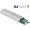 DeLOCK - Speichergehäuse - M.2 NVMe Card - 10GBps - USB 3,2 (Gen 2) - Silber (42634)