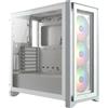 CORSAIR Geh Midi iCUE 4000X RGB (Tempered Glass) White