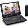 Lenco BRP-1150BK - Lettore DVD Blu-ray portatile da 11,5" con USB e SD, nero