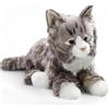 Carl Dick gatto soriano, grigio circa 37 cm 1887 peluche, peluche, animale di peluche
