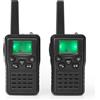 NEDIS Walki-Talki RW:10km 8Kanäle VOX LED 6h Sprechzeit 2Stk. sw WLTK1010BK