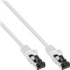 InLine - Cavo patch - da RJ-45 (M) a RJ-45 (M) - 15,0 m - SFTP, PiMF - CAT 8.1 - senza alogeni, rotondo - bianco (78815W)