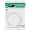 InLine - Cavo patch - da RJ-45 (M) a RJ-45 (M) - 40,0 m - SFTP, PiMF - CAT 6a - senza alogeni, a trefoli, senza ganci - bianco