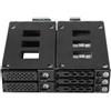 Jou Jye Computer JOUJYE Backplane JJ-N-2937NVMe16 per 2x2,5 pollici NVMe U.2 + 3x2,5 pollici HDD/SSD SATA3/SAS3 fino a 12Gbps MiniSAS HD connettore SFF8643