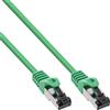 InLine - Cavo patch - da RJ-45 (M) a RJ-45 (M) - 15,0 m - SFTP, PiMF - CAT 8.1 - senza alogeni, rotondo - verde (78815G)