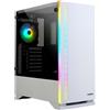 Zalman S5 WHITE - Midi Tower - PC - Bianco - ATX - micro ATX - Mini-ITX - Plastica - Acciaio - Vetro temperato - Blu - Verde - Rosso