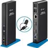 iTEC i-tec USB 3.0/USB-C Dual HDMI Docking Station - Cablato - USB 3.2 Gen 1 (3.1 Gen 1) Type-A - 3,5 mm - 10.100.1000 Mbi
