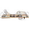 vidaXL Rete a doghe elettrica con 42 doghe, 7 zone, 90x200 cm
