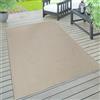 Paco Home Tappeto da esterno resistente alle intemperie per giardini e terrazze a tessitura piana in sisal, robusto 140x200 cm