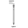 Logitech Crayon - Digitaler Stift - kabellos - Grau