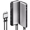 ALOGIC U2CSH-SGR Docking Station per notebook e replicatore di porte USB 3.2 Gen 1 (3.1 Gen 1) cablato Type-C nero - argento (