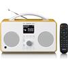 Lenco PIR-645WH - Radio Internet / DAB+ FM con Bluetooth® - Bianco