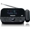 Lenco Radiosveglia DAB+/FM con proiezione dell'ora e doppia sveglia