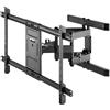 Goobay 49746 Supporto a parete per TV Pro FULLMOTION (XL), nero - supporto per TV da 43 a 100 pollici (109-254 cm), completamente mobile (girevole e inclinabile) fino a 60 kg