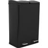 Monster Shop cestino doppio a pedale da 60 l - nero