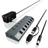 ICY BOX Hub 7-Port IcyBox USB 3.0 IB-HUB1701-C3 7 Ladeports