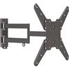 Xantron Supporto a parete per monitor TV 23-55" completamente regolabile, estensibile, girevole, inclinabile, ruotabile, ultrapiatto, PRO-FM400