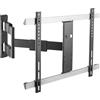 Xantron Supporto a parete per monitor TV 32-60" completamente regolabile, estensibile, girevole, inclinabile, ruotabile, ultrapiatto, SLIMLINE-A-466-B