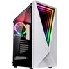 Kolink VOID WHITE Computer Case Midi Tower Nero, Bianco