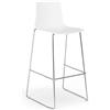Grand Soleil Sgabello da cucina Grand Soleil 74 cm Design Imola Slitta - Bianco