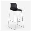 Grand Soleil Sgabello da cucina Grand Soleil 74 cm Design Imola Slitta - Nero