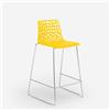 Grand Soleil Sgabello Grand Soleil Design per bar da cucina 64cm Mini Spider - Giallo