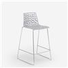 Grand Soleil Sgabello per bar da cucina Grand Soleil Design 64cm Mini Spider - Grigio