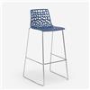 Grand Soleil Sgabello da cucina Grand Soleil 74 cm design Spider Slitta - Blu